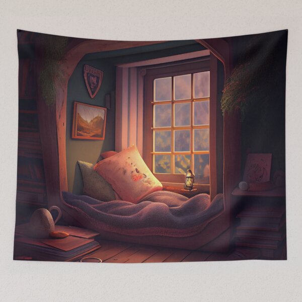 Item preview, Sweet Nook Digital Painting designed and sold by CodeAndColors.