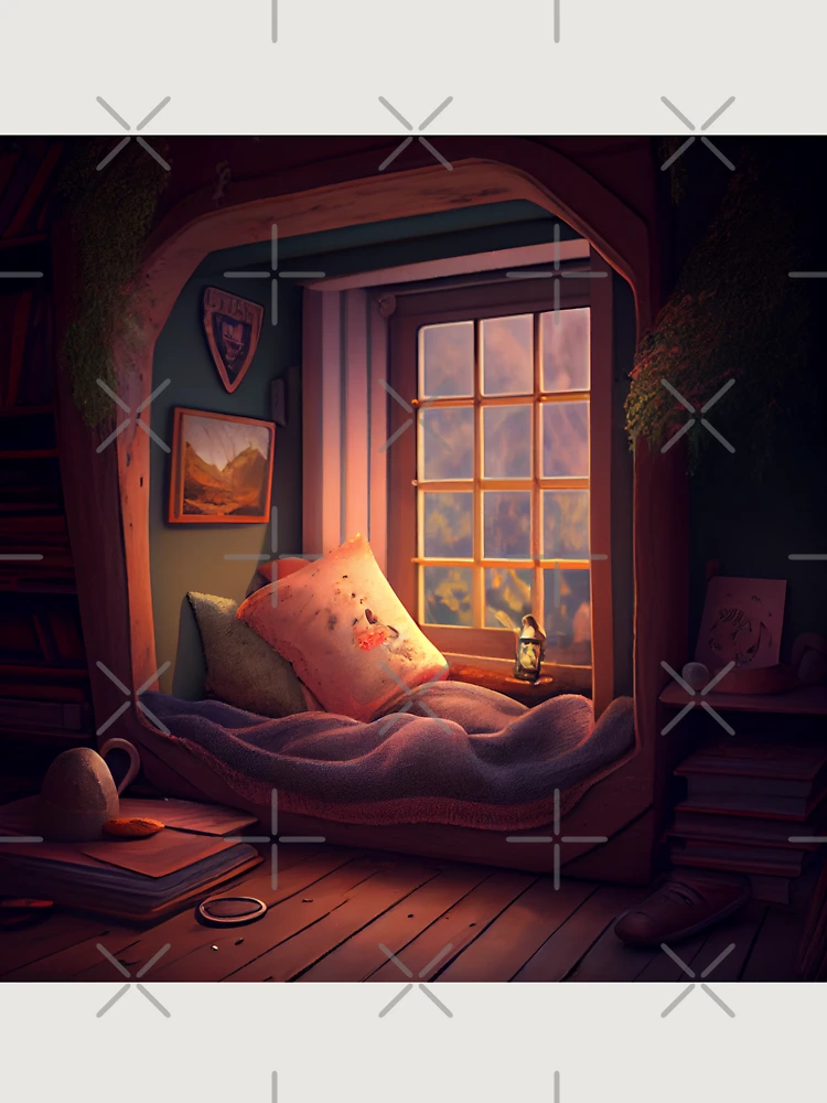 Thumbnail 6 von 6, Premium Oversized Pullover, Sweet Nook Digital Painting designt und verkauft von CodeAndColors.