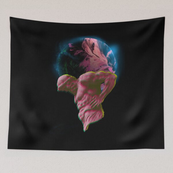 Item preview, Greek Statue Vaporwave Atlas designed and sold by PVSKI.