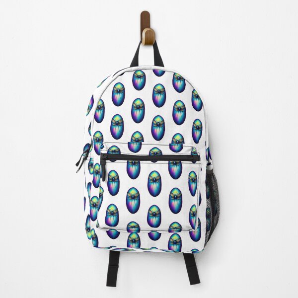 Item preview, Iridescent blue colorful floral weird insect bug in a pebble designed and sold by rockate.