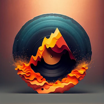 Vorschaubild zum Design Crumble Accent Record Digital Painting von CodeAndColors