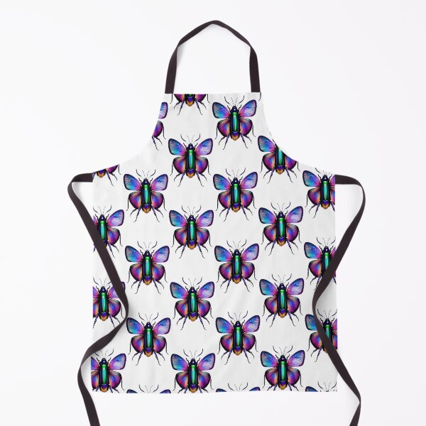 Item preview, Iridescent blue colorful floral weird insect moth designed and sold by rockate.