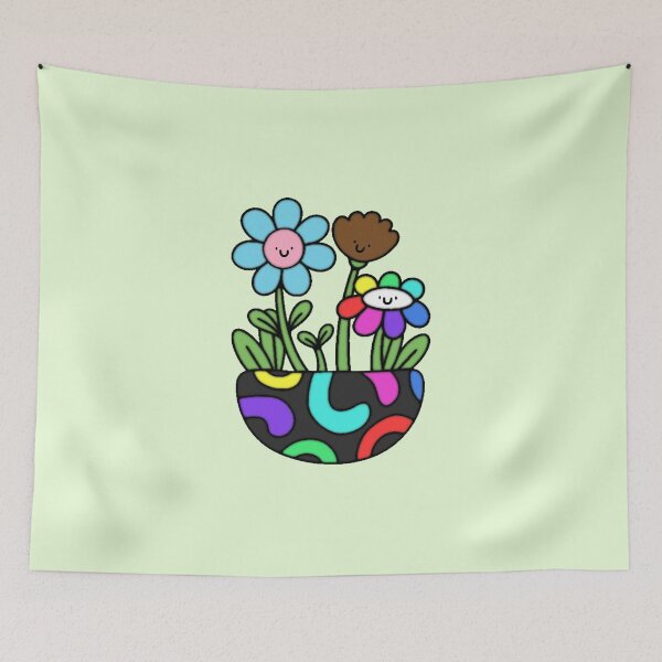Item preview, Progress Rainbow Pride Flower Pot designed and sold by everything4eva.