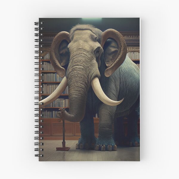 Item preview, The Librarian Mammoth Digital Painting designed and sold by CodeAndColors.