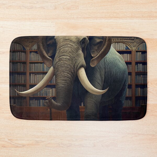 Item preview, The Librarian Mammoth Digital Painting designed and sold by CodeAndColors.
