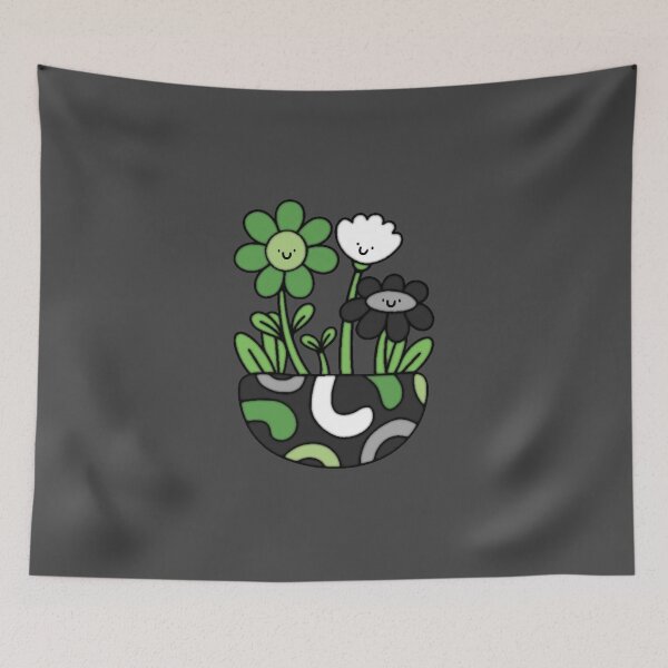 Item preview, Aromantic Pride Flower Pot designed and sold by everything4eva.