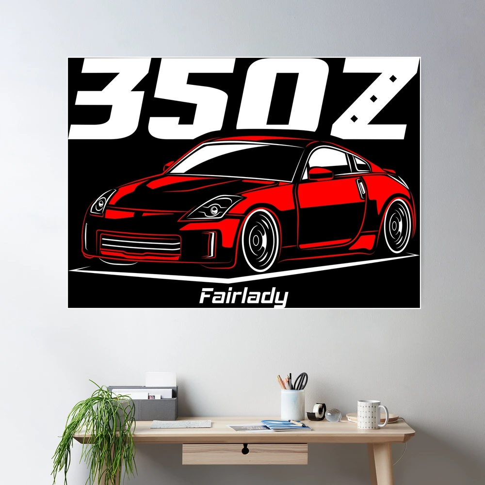 Vintage Design Red 350Z JDM Legend