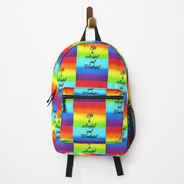 Item preview, Life is wonderful rainbow colours designed and sold by Jinny959.