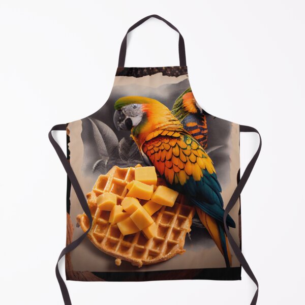 Item preview, Mango and Parrot on a Waffle Digital Painting designed and sold by CodeAndColors.