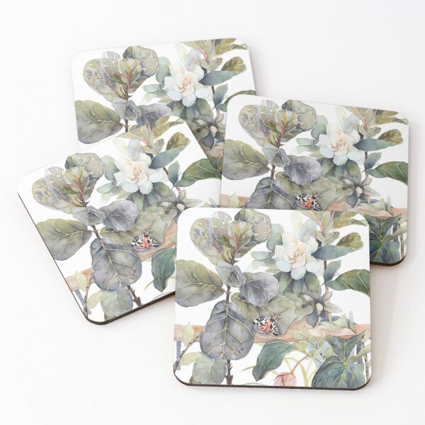 Item preview, Dark Green Leaves, Home Garden, Gardenia, Florals, Ficus Lyrata  designed and sold by thefirstgarden.