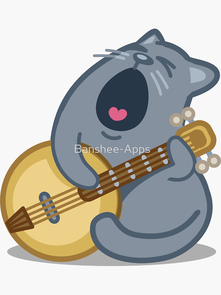 Musical Cat Tshirt by Banshee-Apps