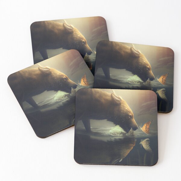 Item preview, A Hungry Encounter Digital Painting designed and sold by CodeAndColors.