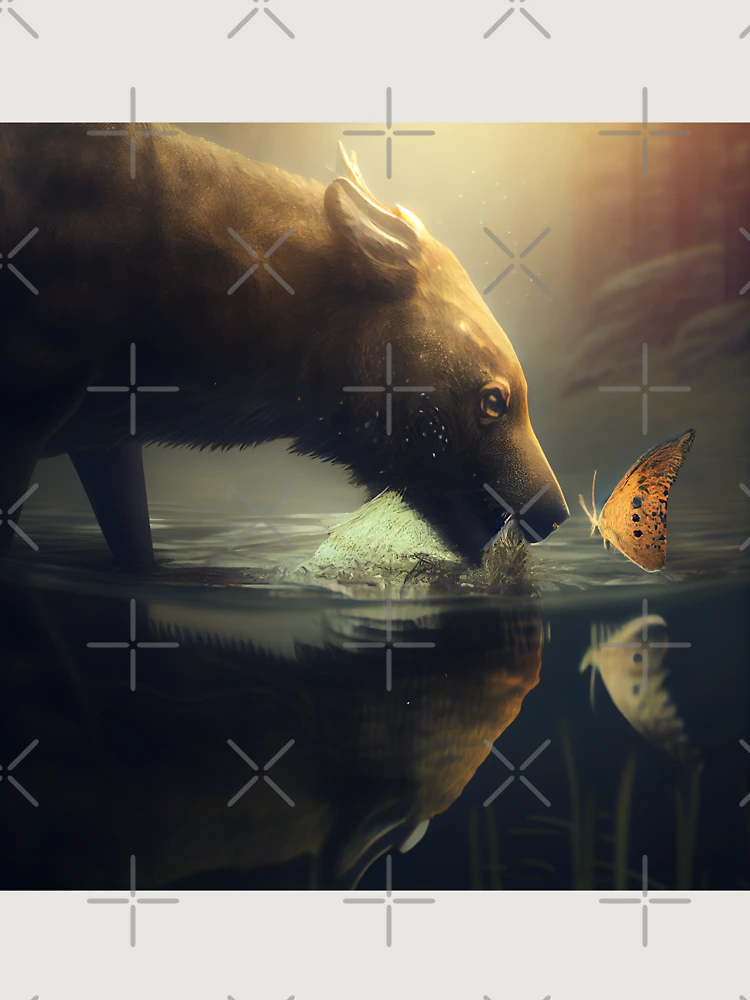 Thumbnail 6 von 6, Premium Oversized Pullover, A Hungry Encounter Digital Painting designt und verkauft von CodeAndColors.