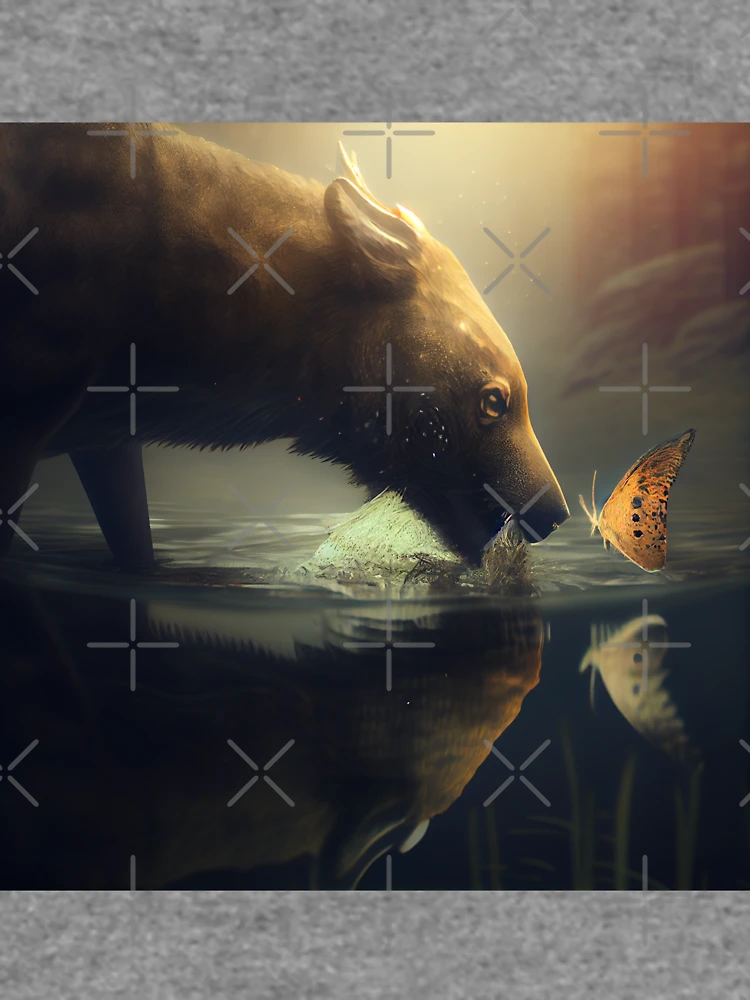 Thumbnail 6 von 6, Leichter Pullover, A Hungry Encounter Digital Painting designt und verkauft von CodeAndColors.