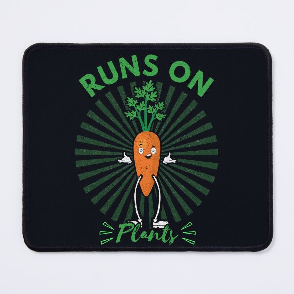 Item preview, Runs on Plants - Fun Vegan Runner Humor designed and sold by GreenSlate.