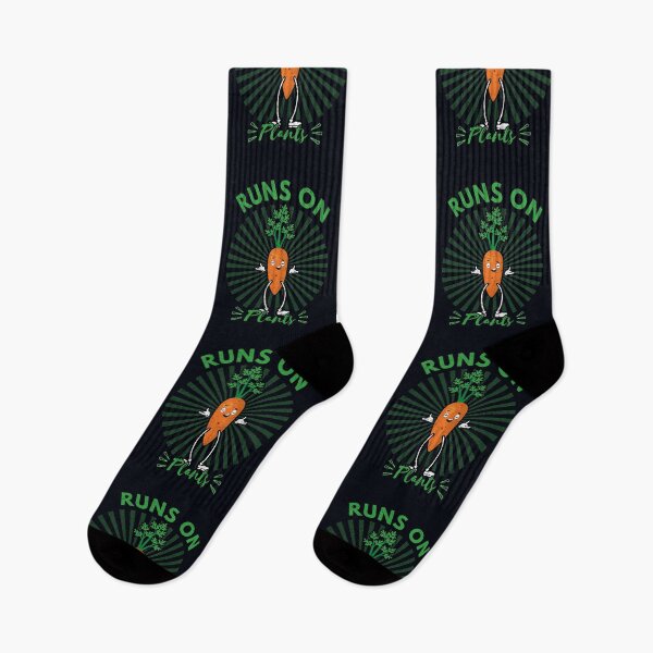 Item preview, Runs on Plants - Fun Vegan Runner Humor designed and sold by GreenSlate.