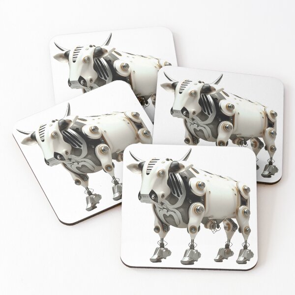 Item preview, White Cow Robot | Robot Sculpture | Mechanical Bull designed and sold by Broskan.