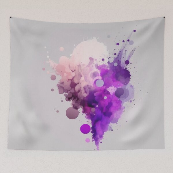 Item preview, Purple Haze: A Burst of Color Explosion with Bubble-inspired Designs designed and sold by DaniFantasy.