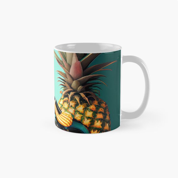 Item preview, Motorcycle  Pineapples on Plaid Digital Painting designed and sold by CodeAndColors.