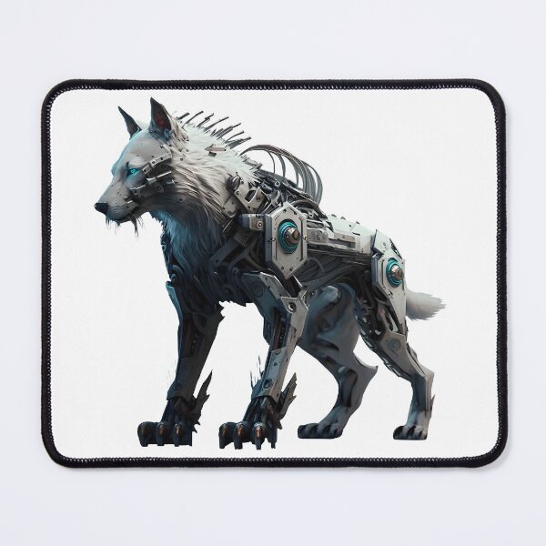 Item preview, White Wolf Robot | Metal Wolf | Cyber Animal designed and sold by Broskan.