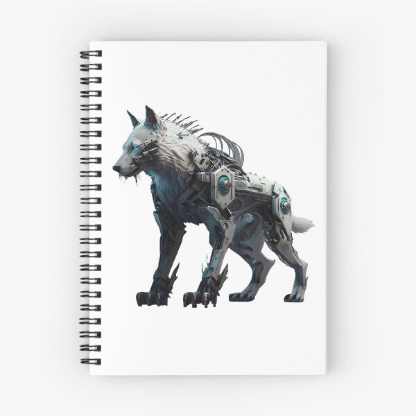 Item preview, White Wolf Robot | Metal Wolf | Cyber Animal designed and sold by Broskan.