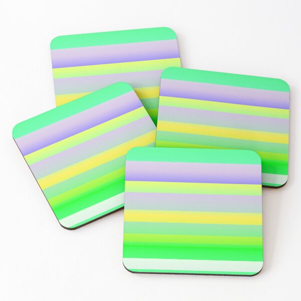 Item preview, March color palette | Spring greenish color line pattern designed and sold by lausn.