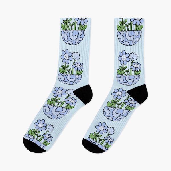 Item preview, Blue Flower Pot designed and sold by everything4eva.