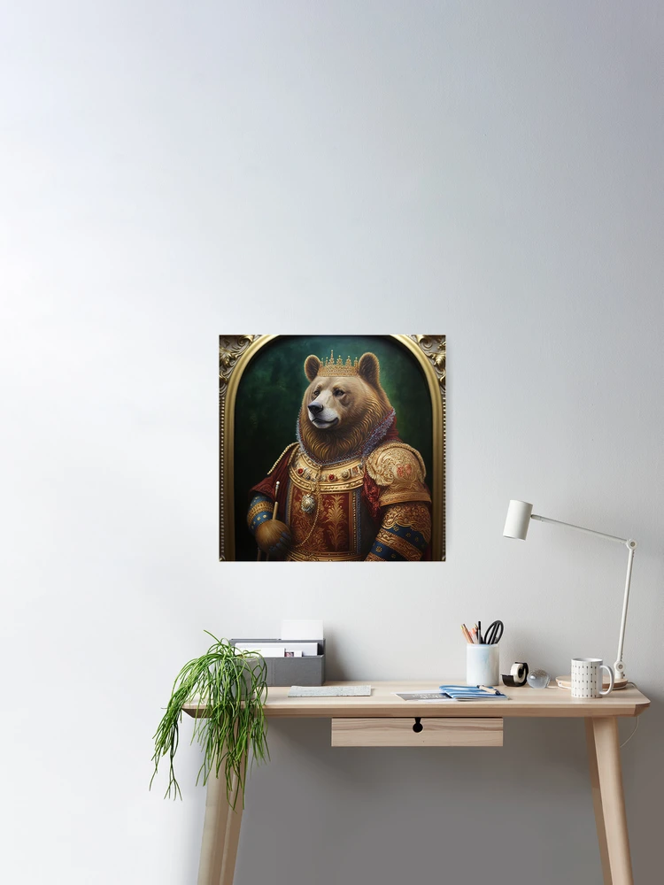 King Bear (model Medieval by Poster / Renaissance glhphotography Redbubble Painting 1)\