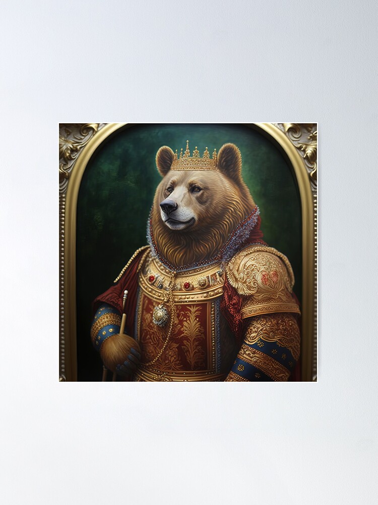 Renaissance / Medieval Bear King Painting (model 1)\