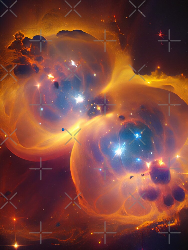 Aperçu 4 sur 4. Coque iPhone avec l'œuvre Bright Stars in Outer Space Digital Painting créée et vendue par CodeAndColors.