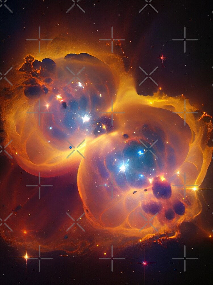 Aperçu 5 sur 5. Robe trapèze avec l'œuvre Bright Stars in Outer Space Digital Painting créée et vendue par CodeAndColors.