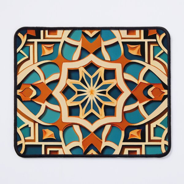 Item preview, Ancient Moroccan Pattern Digital Painting designed and sold by CodeAndColors.