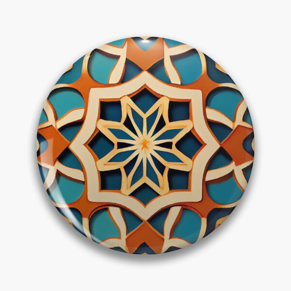 Item preview, Ancient Moroccan Pattern Digital Painting designed and sold by CodeAndColors.