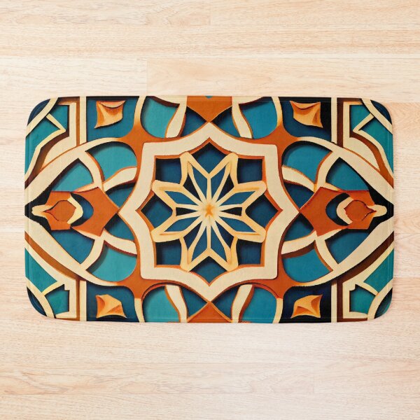 Item preview, Ancient Moroccan Pattern Digital Painting designed and sold by CodeAndColors.