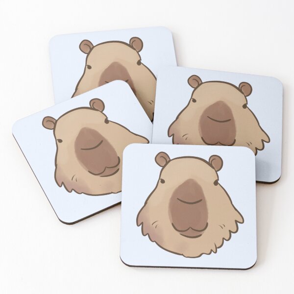 Item preview, Capybara cute face illustration  designed and sold by Yarafantasyart.