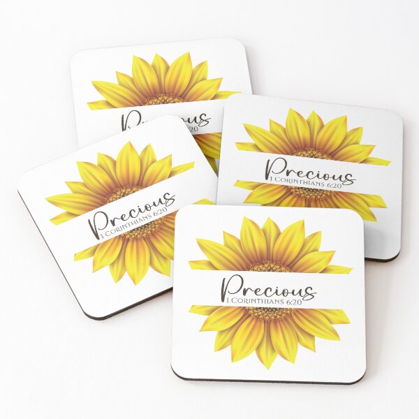 Item preview, Christian Sunflower design - I am Precious - 1 Corinthians 6:20 designed and sold by simplydesignart.