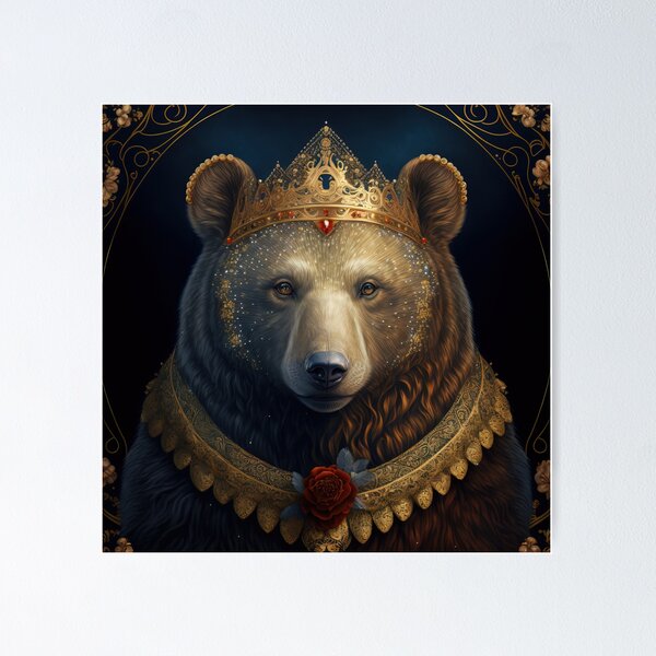Renaissance / Medieval Bear Queen Painting (model 2)\