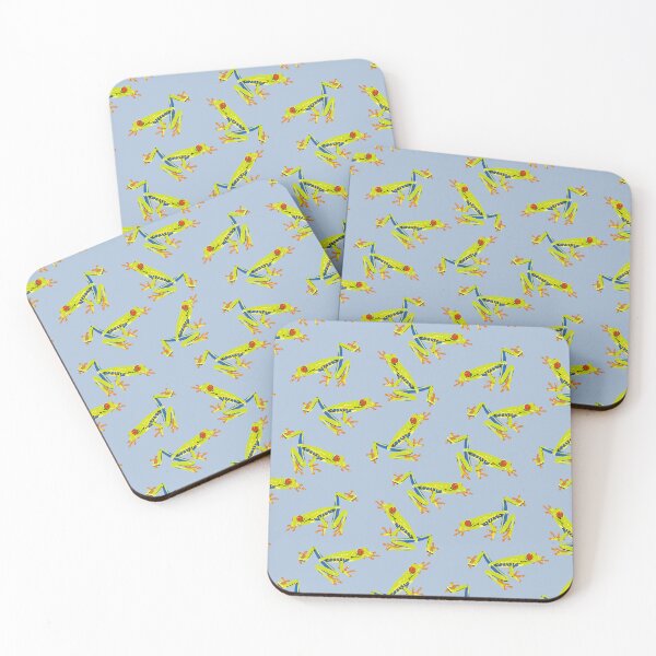 Item preview, Red eyed tree frog tile designed and sold by GeoCreate.