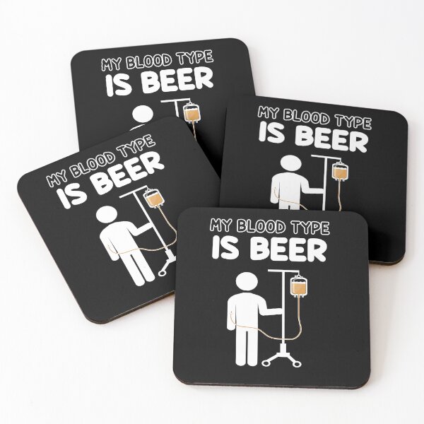 Item preview, My blood type is beer designed and sold by VinagreShop.