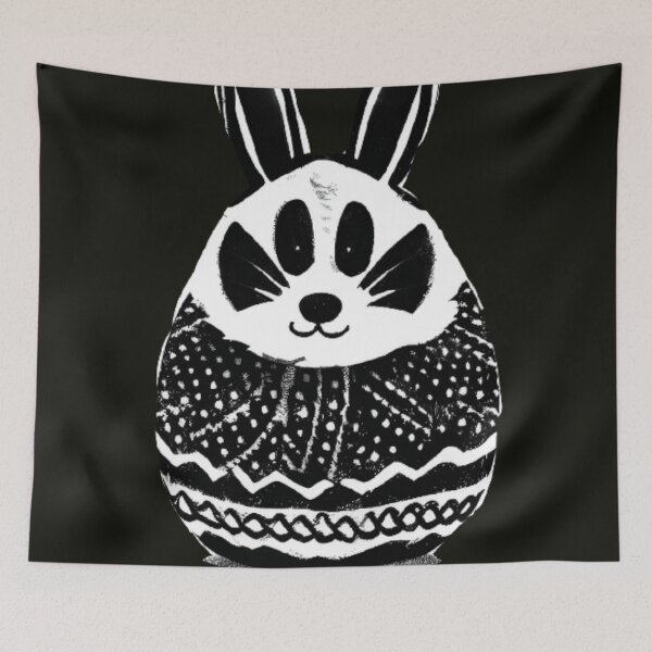Item preview, Black and White Easter Egg Japanese Style  designed and sold by DreamingAwake1.