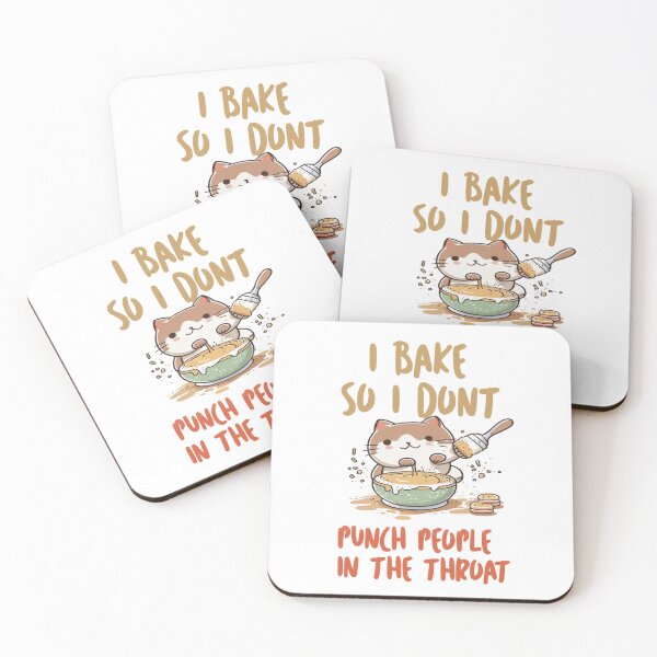 Item preview, I bake so i dont |funny cute cat cat baker making cake  designed and sold by jamwind.