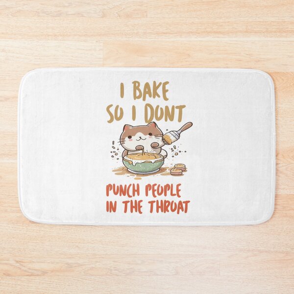 Item preview, I bake so i dont |funny cute cat cat baker making cake  designed and sold by jamwind.
