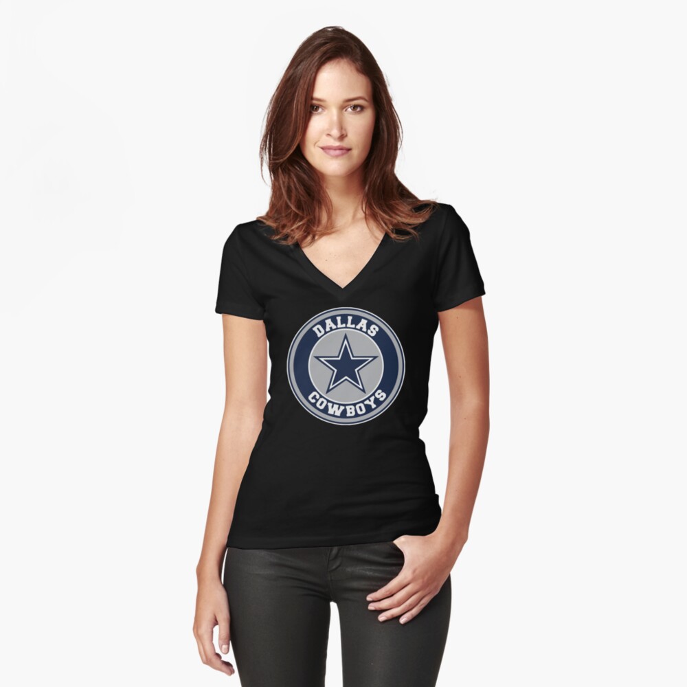 cowboys-logo Fitted V-Neck T-Shirt for Sale by kertaslapet