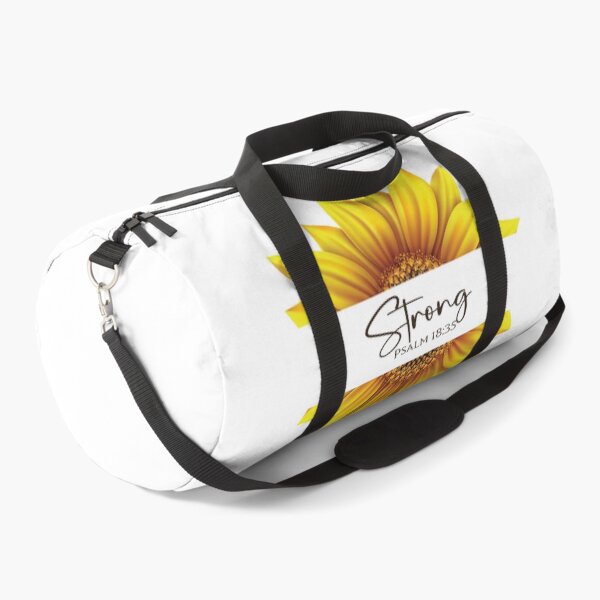 Item preview, Christian Sunflower design - I am Strong - Psalm 18:35 designed and sold by simplydesignart.