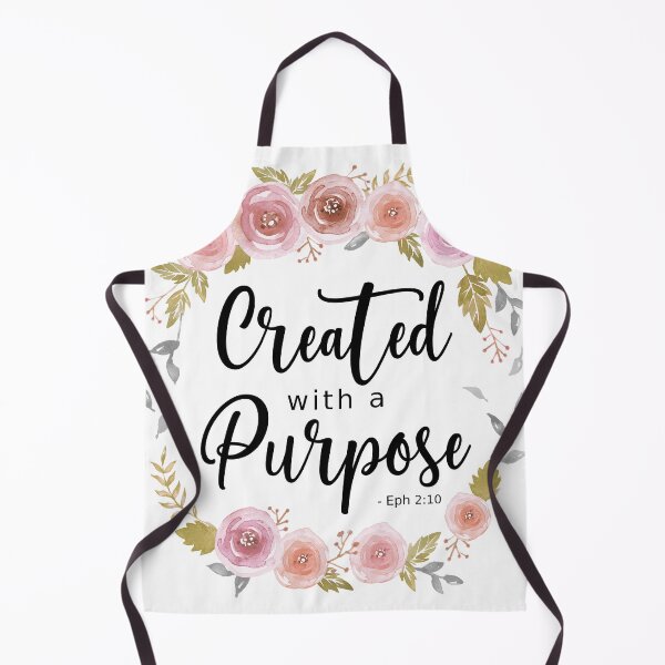 Item preview, Created with a Purpose - Pink Roses Black Text designed and sold by amazingjoy.