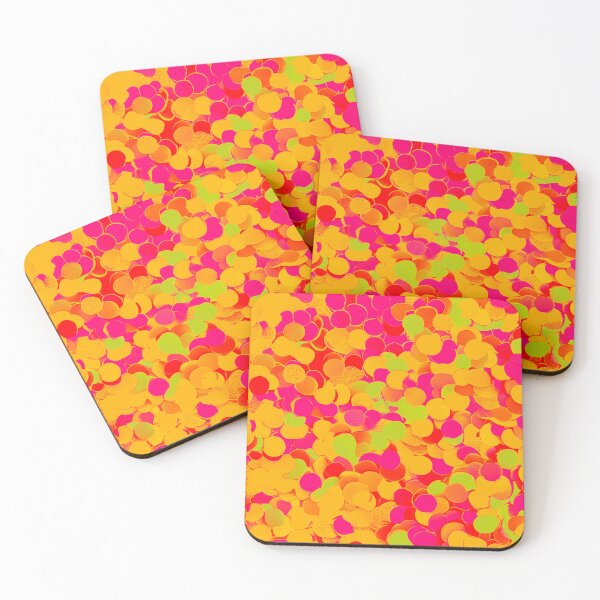 Item preview, Abstract Confetti Sequins - Pink, Yellow designed and sold by asurtiumgreen.