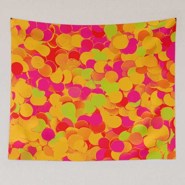 Item preview, Abstract Confetti Sequins - Pink, Yellow designed and sold by asurtiumgreen.