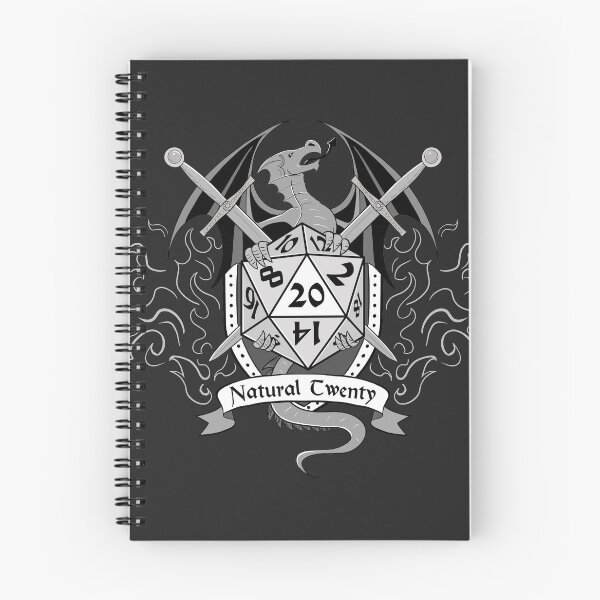Item preview, Natural 20 Crest (Black) designed and sold by Milmino.
