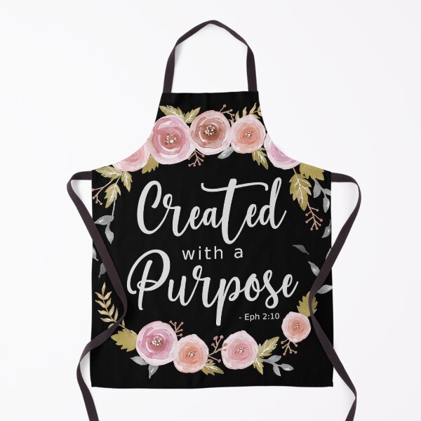 Item preview, Created with a Purpose - Pink Roses Light Text designed and sold by amazingjoy.