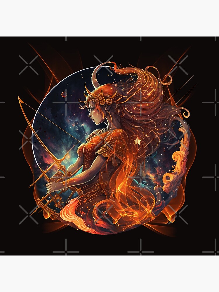 Sagittarius zodiac symbol. Unique zodiac symbols